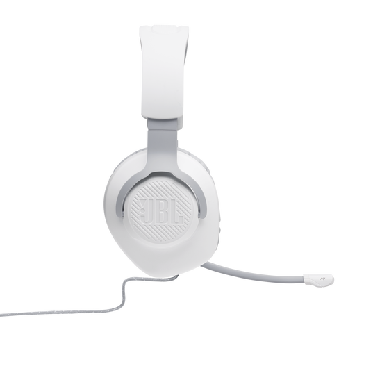 JBL Quantum 100 - White - Wired over-ear gaming headset with flip-up mic - Detailshot 6